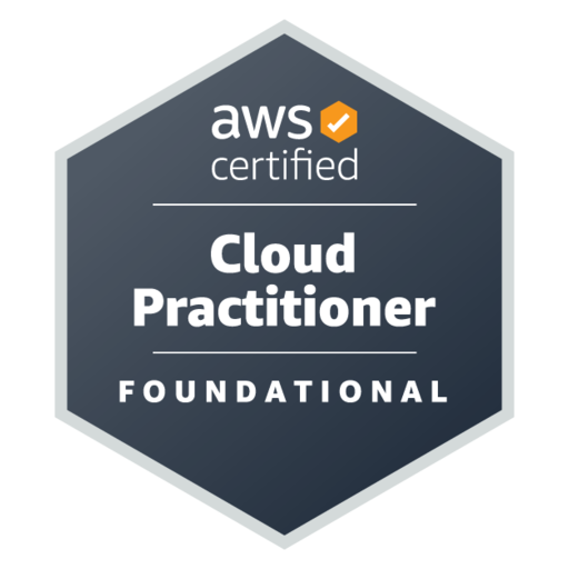 AWS Certified Cloud Practitioner badge